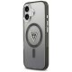 Чехол Guess IML Gradient Triangle Logo MagSafe для iPhone 17 - Черный