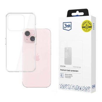 3mk Armor Case for Apple iPhone 15 Plus, Transparent