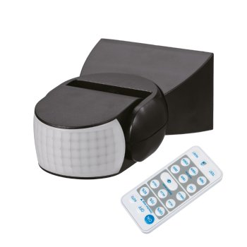 Maclean MCE241 B PIR kustības sensors ar tālvadības pulti, melns