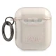 Чехол Karl Lagerfeld для AirPods 1 / 2 Karl\'s Head Glitter, золотистый