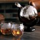 Dāvanu Komplekts Karafe un Viskija Glāzes Globuss, 850 ml | Gift Set Decanter and Whiskey Glasses Globe