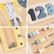 Large Wooden Busy Board for Toddlers ECOTOYS Sensory Educational Activity Toy XL