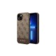 Guess iPhone 14 Pro vāciņš 4G Stripe Collection, brūns