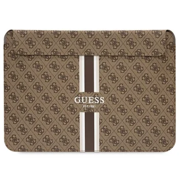 Guess 4G Printed Stripes klēpjdatora vāciņš 14", brūns