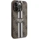 Чехол Guess для iPhone 15 Pro 4G Printed Stripes MagSafe, коричневый