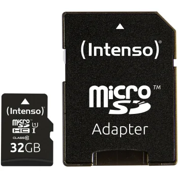 Карта памяти microSDHC Intenso 32GB Class 10 UHS-I Premium с адаптером