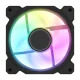 Darkflash DR08 3-in-1 120mm PWM A-RGB datora dzesēšanas ventilatori melni