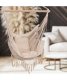 Dārza Šūpuļtīkls Šūpuļkrēsls ar Spilveniem, Bēšs | Brazilian Hanging Garden Chihee Swing Hammock Chair with...