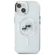 Чехол Karl Lagerfeld для iPhone 14 IML Metal Karl & Choupette MagSafe, белый