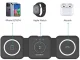 CHOETECH 3-in-1 magnētiskais bezvadu lādētājs 15W, melns