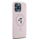 Karl Lagerfeld iPhone 15 Pro vāciņš Silicone Karl & Choupette MagSafe, rozā