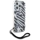 Чехол Karl Lagerfeld для iPhone 15 Pro IML Zebra Pattern & Cord, черный