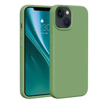 Etteri Silicone Case for Apple iPhone 14, Light Green