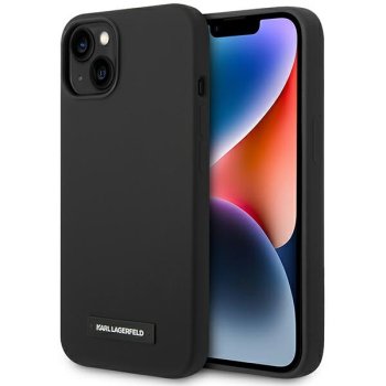 Karl Lagerfeld KLHMP14XSLMP1K iPhone 14 Pro Max 6,7" cietais vāciņš melns silikona ar MagSafe | Hardcase Black...