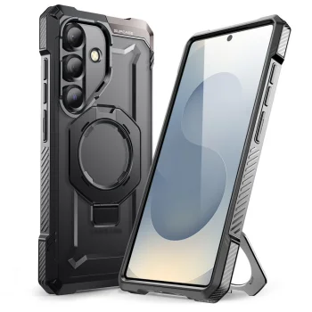 Supcase UB Grip Mag MagSafe aizsargvāciņš Samsung Galaxy S25 FE telefonam - Melns | Phone Case Cover