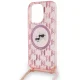 Karl Lagerfeld iPhone 15 Pro vāciņš IML Crossbody Monogram Karl & Choupette, rozā