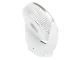 Bezvadu galda ventilators ar LED gaismu un akumulatoru, balts/sudraba
