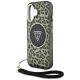 Guess HC IML Leopard Triangle Cord Strap MagSafe vāciņš iPhone 16, Brūns
