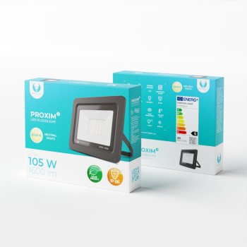 Светодиодный прожектор PROXIM II 20W 4500K IP66 Forever Light, черный