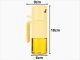 Stikla eļļas un etiķa smidzinātājs 210ml, Dzeltens