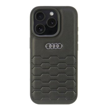 Audi Synthetic Leather vāciņš Apple iPhone 16 Pro, melns