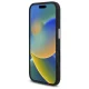 Чехол Mercedes для iPhone 16 Silicone Blue Stripe MagSafe, черный