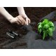 Heavy Duty Weed Barrier Fabric Plonos 90gsm 5.3ft x 164ft with 100 Staples, black