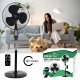 Carruzzo Floor Standing Fan with Remote Control - 40W, Black