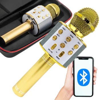 Беспроводной караоке-микрофон с Bluetooth-колонкой, эхо и сменой...