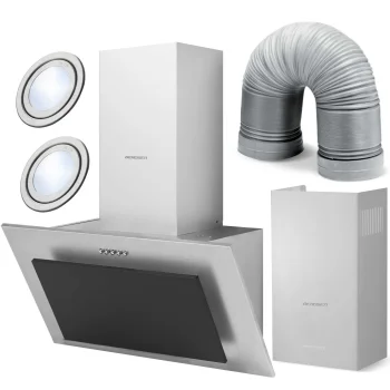 Tvaika nosūcējs Berdsen BT-209 60 cm Inox, melns