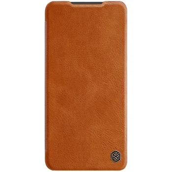 Samsung Galaxy A14 5G (SM-A146) / 4G (SM-A145F/DSN) Nillkin Qin Leather Book Case Cover, Brown | Telefona Maciņš...