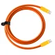 Newell USB-C uz USB-C kabelis 100W, 2m, silikona, oranžs un dzeltens