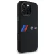 BMW iPhone 16 Pro Max vāciņš Silicone Middle Stripe MagSafe, melns
