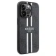 Guess iPhone 15 Pro Max vāciņš 4G Printed Stripes MagSafe, melns