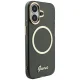 Чехол Guess IML Script Metal MagSafe для iPhone 17 - черный