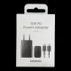 Сетевое зарядное устройство Samsung EP-T1510XBEGEU 15W PD USB-C с кабелем USB-C,...