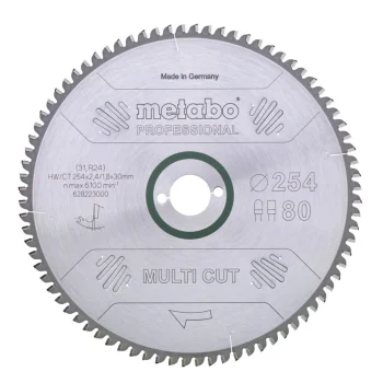Metabo MultiCutProf ketassaeketas 254x30 mm, 80 hammast