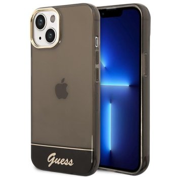 Apple iPhone 14 Plus 6.7'' Guess Translucent Case Cover (GUHCP14MHGCOK), Black