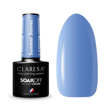 Claresa Summer Stories 1 gēla nagu laka, zila, 5g