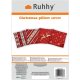 Ruhhy Christmas Decorative Pillowcases 45x45 cm Set of 4, Red/Linen