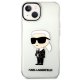 Karl Lagerfeld Ikonik Karl caurspīdīgs vāciņš iPhone 14 Plus / 15 Plus