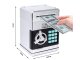 Piggy Bank Toy Box for Money with Fingerprint and Password, Silver
