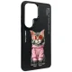 Nimmy Glasses Cool Cat aizsargvāciņš Samsung Galaxy S26 Ultra, melns