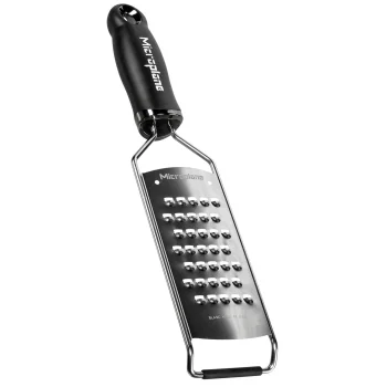 Rīve Microplane Gourmet Grater ļoti rupja, melna / sudraba
