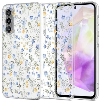 Tech-Protect FlexAir vāciņš Samsung Galaxy A37 5G, Multicolor Flowers