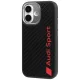 Audi R8 oglekļa šķiedras MagSafe vāciņš iPhone 17 - Melns | Carbon Fiber Phone Case Cover Black