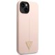 Guess Silicone Triangle Case for iPhone 14 Plus Pink