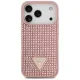 Чехол Guess Rhinestone Triangle Logo для iPhone 17 Pro - Розовый