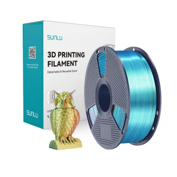Филамент Sunlu PLA+ Silk Tri-Color (красный, желтый, зеленый)