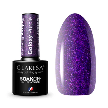 Claresa Galaxy Purple gēla nagu laka, 5g